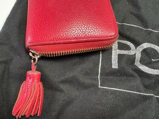 Cartera PG Piel Roja Grande