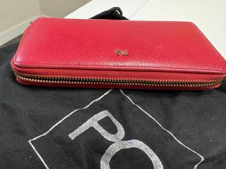 Cartera PG Piel Roja Grande