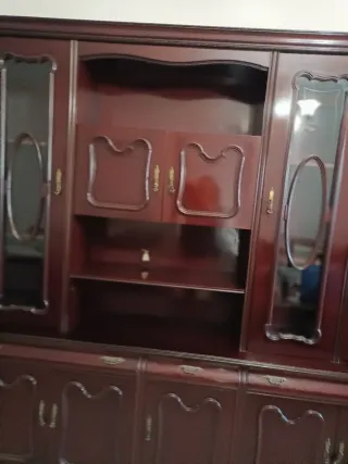 Mueble Bar Vintage Madera y Cristal