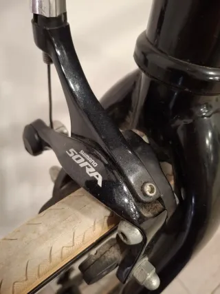 Bicicleta Fixie Negra - Ruedas Beige