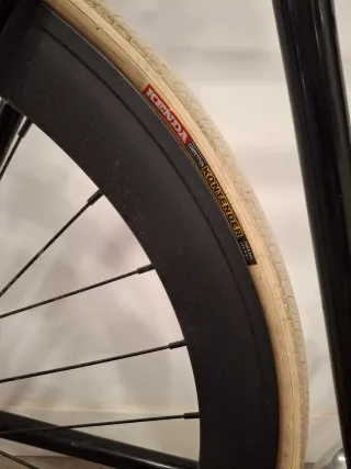 Bicicleta Fixie Negra - Ruedas Beige