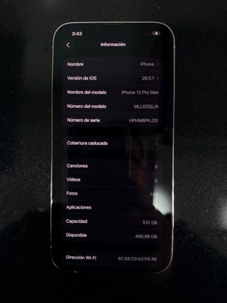 iPhone 13 Pro Max 512GB Argento