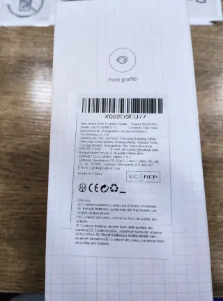 Impresora de Tickets Mini Portátil