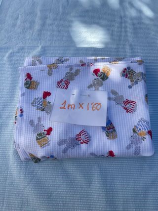 Retal tela con estampado de conejos