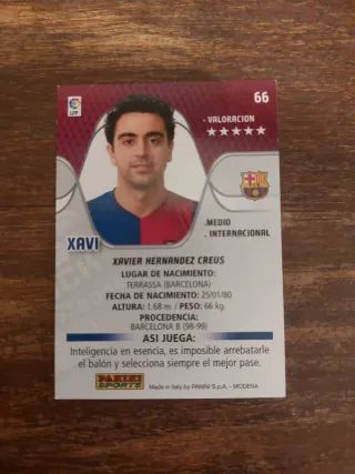 Carta Xavi Mega Crack 07-08 FC Barcelona