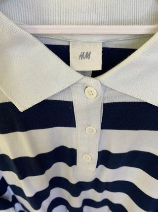 Camisa oversize rayas azul marino y blanco