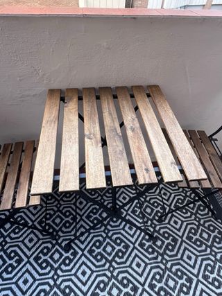 Mesa y 2 Sillas Terraza Plegables IKEA TÄRNO