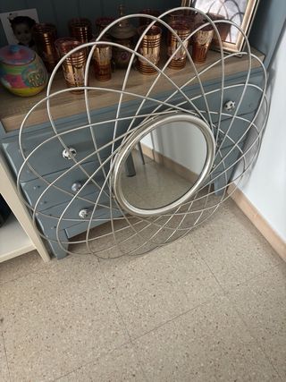 Espejo Decorativo Pared Plata