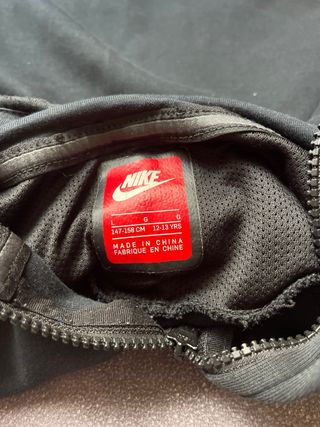 Sudadera Nike Tech Niño Talla L Negra
