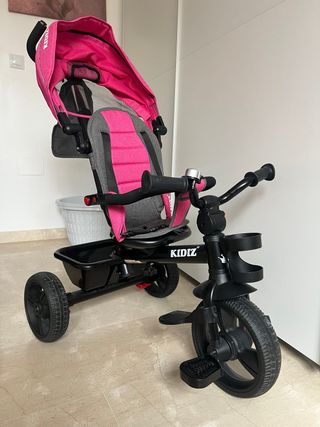Triciclo KidiZ rosa y gris