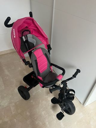 Triciclo KidiZ rosa y gris