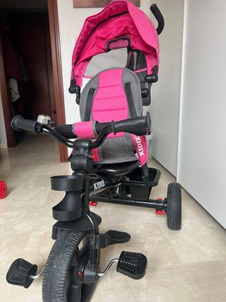 Triciclo KidiZ rosa y gris