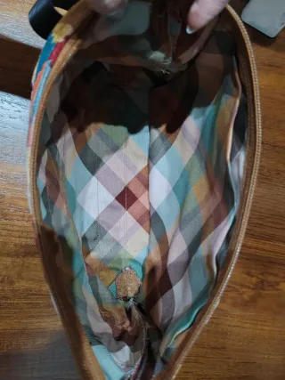 Borsa tracolla colorata con sughero