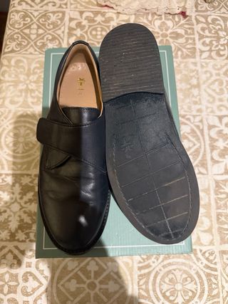Zapatos colegiales/comunión azul talla 36