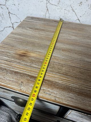 Mueble auxiliar madera y acero