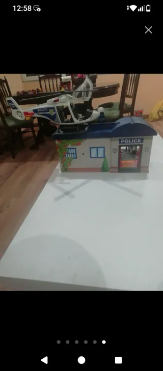 2 Playmobil: Estación Policía y Helicóptero