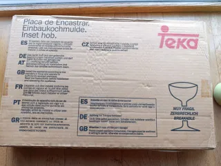 PLACA DE ENCASTAR DE GAS TEKA DE 2 FUEGOS