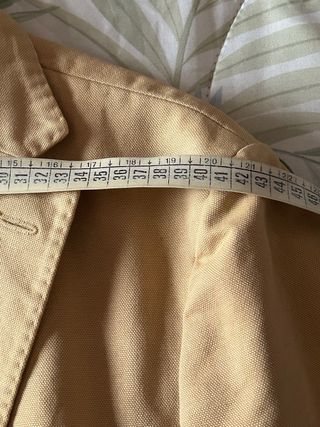 Giacca vintage beige jeans 100% cotone