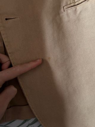 Giacca vintage beige jeans 100% cotone