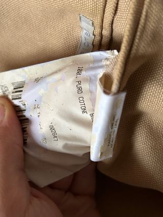 Giacca vintage beige jeans 100% cotone