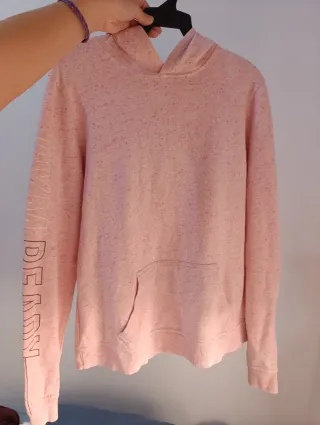 Sudadera DOMYOS rosa jaspeada
