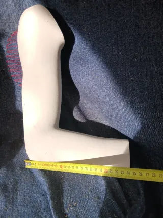 Braccio manichino bianco