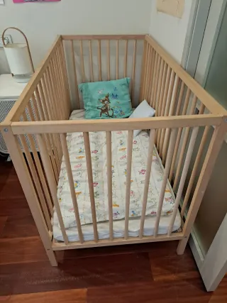 Cuna madera natural evolutiva