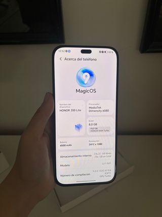 Honor 200 lite Negro