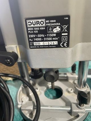 Fresadora DURO con accesorios