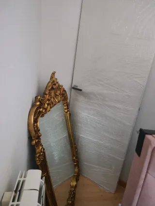 Espejo antiguo dorado