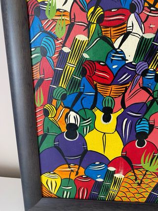 Cuadro abstracto multicolor