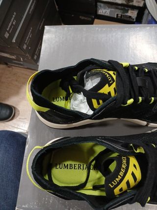 Zapatillas Deportivas Lumberjack Negras y Amar 40