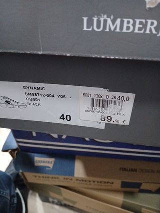 Zapatillas Deportivas Lumberjack Negras y Amar 40