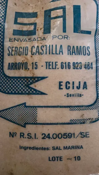 75kg Sal Marina de Mesa