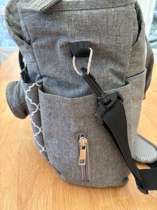 Bolso cambiador bebe gris multifuncional