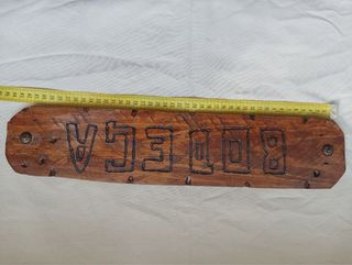Cartel de madera RODEGA