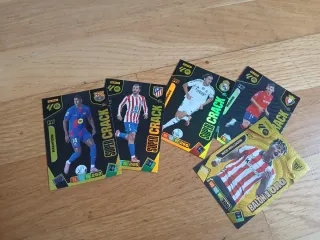 Lote Adrenalyn XL:  Cartas Super Crack y Balón Oro