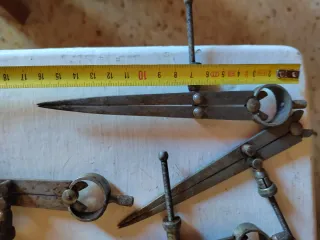 Lote de 9 compases vintage