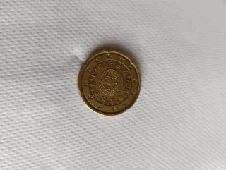 Moneda 20 céntimos Portugal 2018