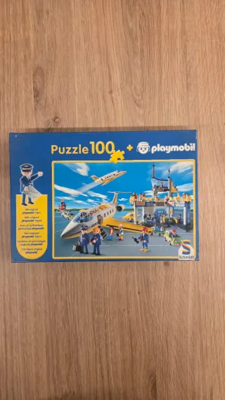 Puzzle 100 piezas Playmobil Aeropuerto