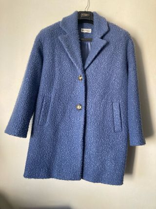 Abrigo de paño azul