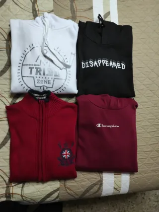 Lote cuatro sudaderas Junior.