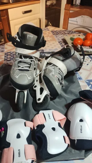 Patines Decathlon Talla 32/35 + Protección