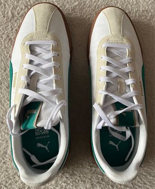 Zapatillas Puma Club Kayzer Verde y Blanco