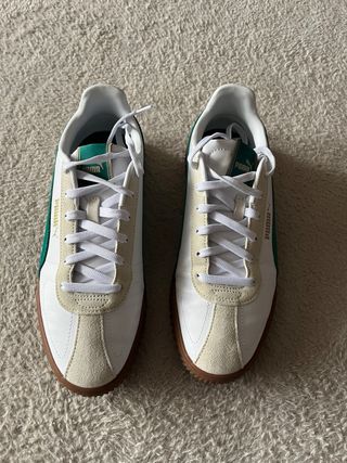 Zapatillas Puma Club Kayzer Verde y Blanco
