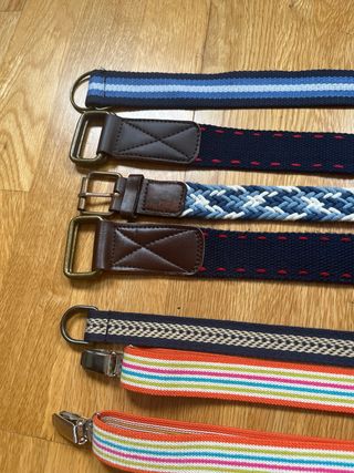 Cinturones y tirantes de tela