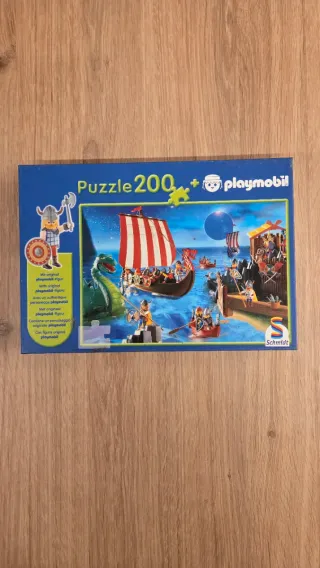 Puzzle Playmobil 200 piezas Vikingos