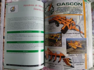 Catálogo de equipamiento agrícola y ganadero