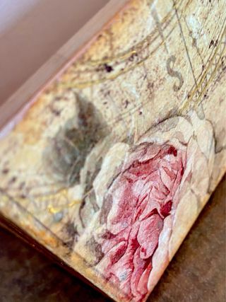 Cajón de madera Vintage 25 cm