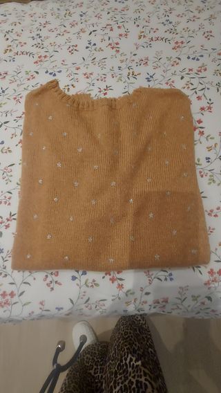 Jersey Sfera naranja con estrellas plateadas